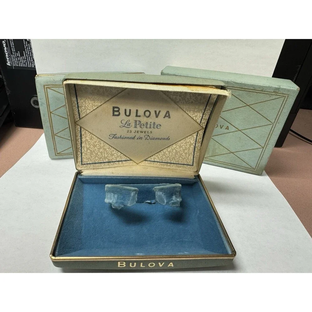 Lot of 3 Vintage Bulova Watch Boxes Empty Boxes